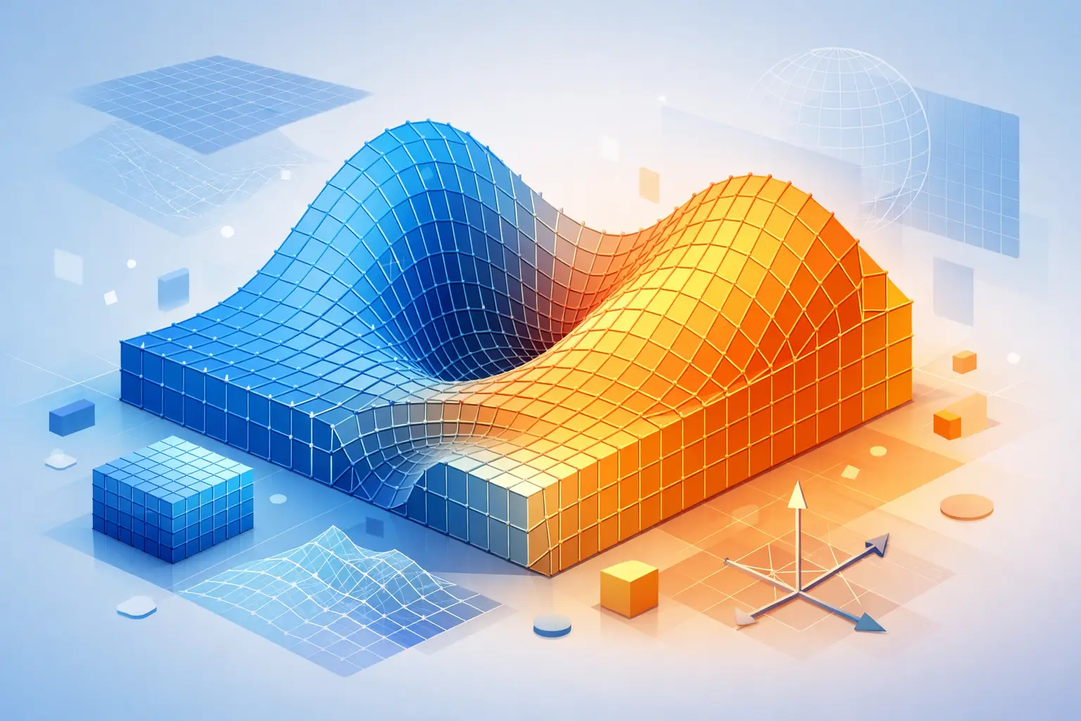 Large Scale Finite Difference Meshes in 3D